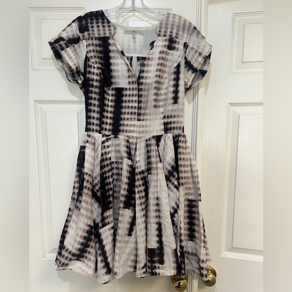 Halston heritage tie‎ dye fit flare size 4 dress